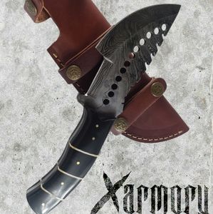 Handmade Damascus Steel Tracker Knife
